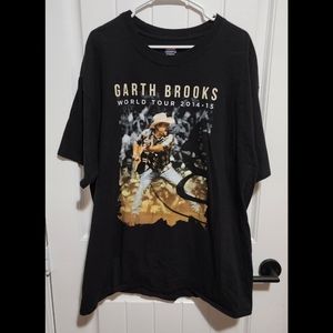Garth Brooks world tour shirt 2014 2015 black 2x 2xl mens